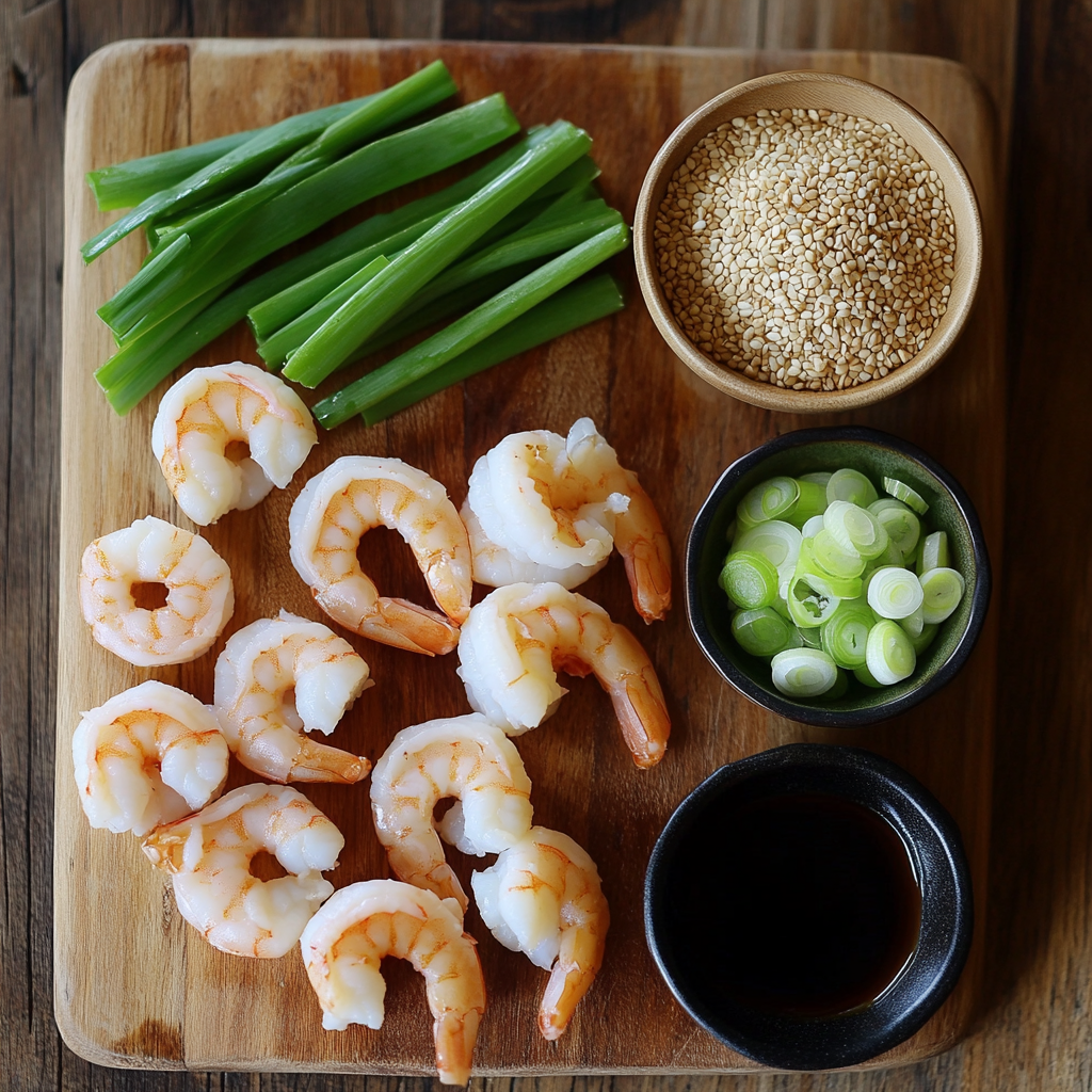 Teriyaki Shrimp ingredients