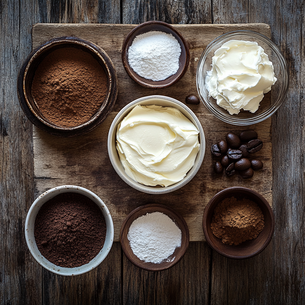 Tiramisu Dip ingredients