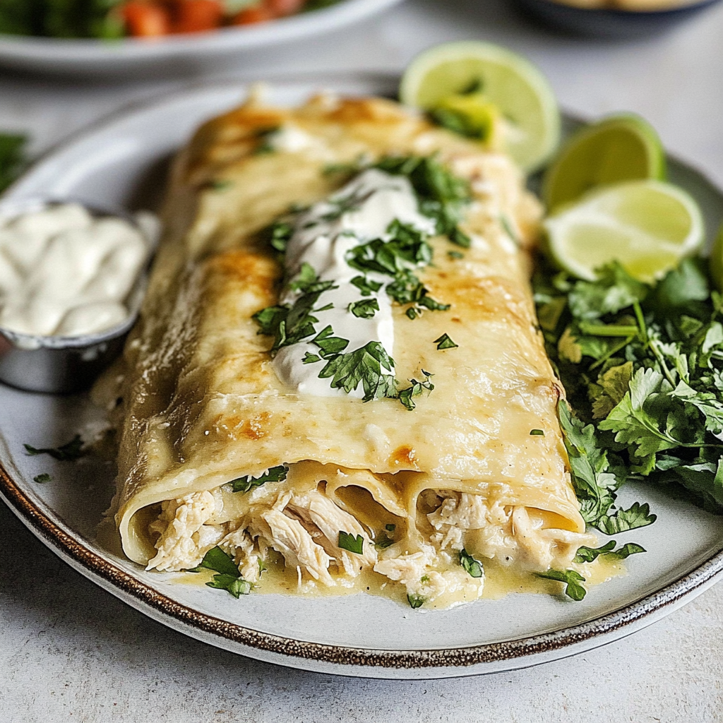 White Chicken Enchiladas