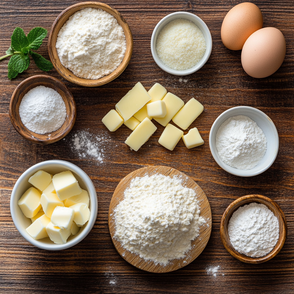 White Chocolate Peppermint Cupcakes ingredients