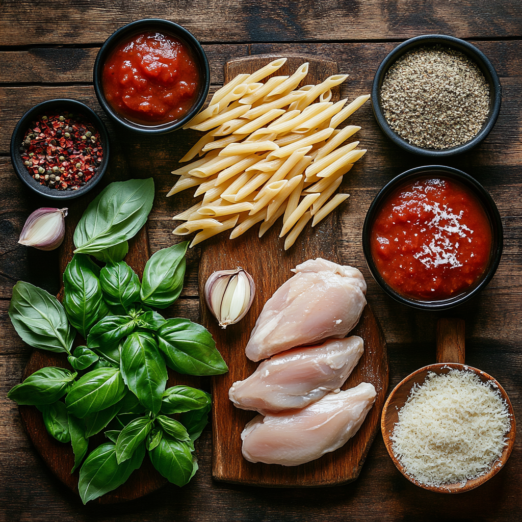Slow Cooker Chicken Parmesan Pasta