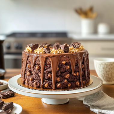 Chocolate Toffee Crunch Cake