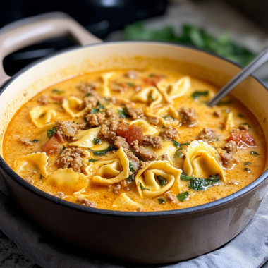 Creamy Italian Sausage Tortellini Soup