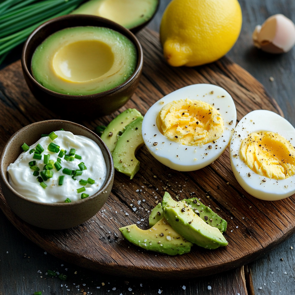 Avocado Egg Salad ingredients