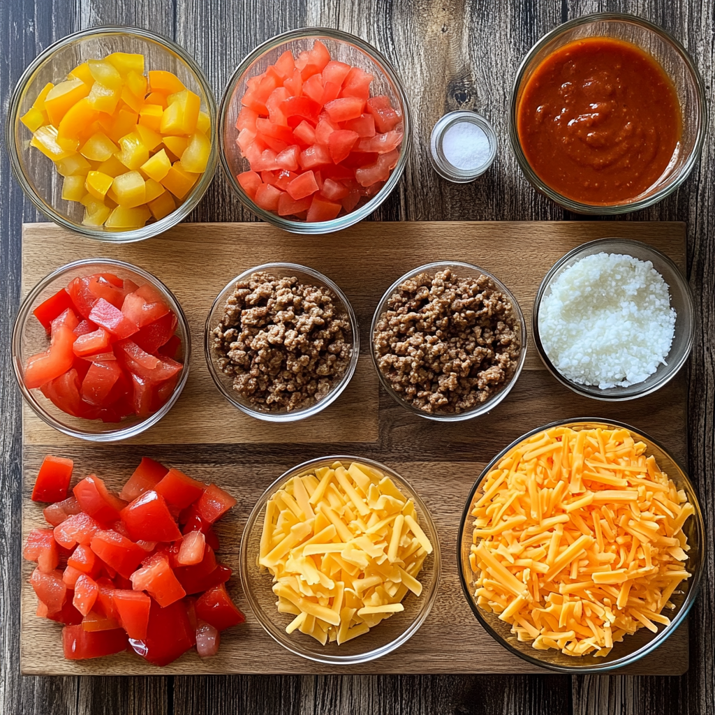Cheeseburger Skillet ingredients