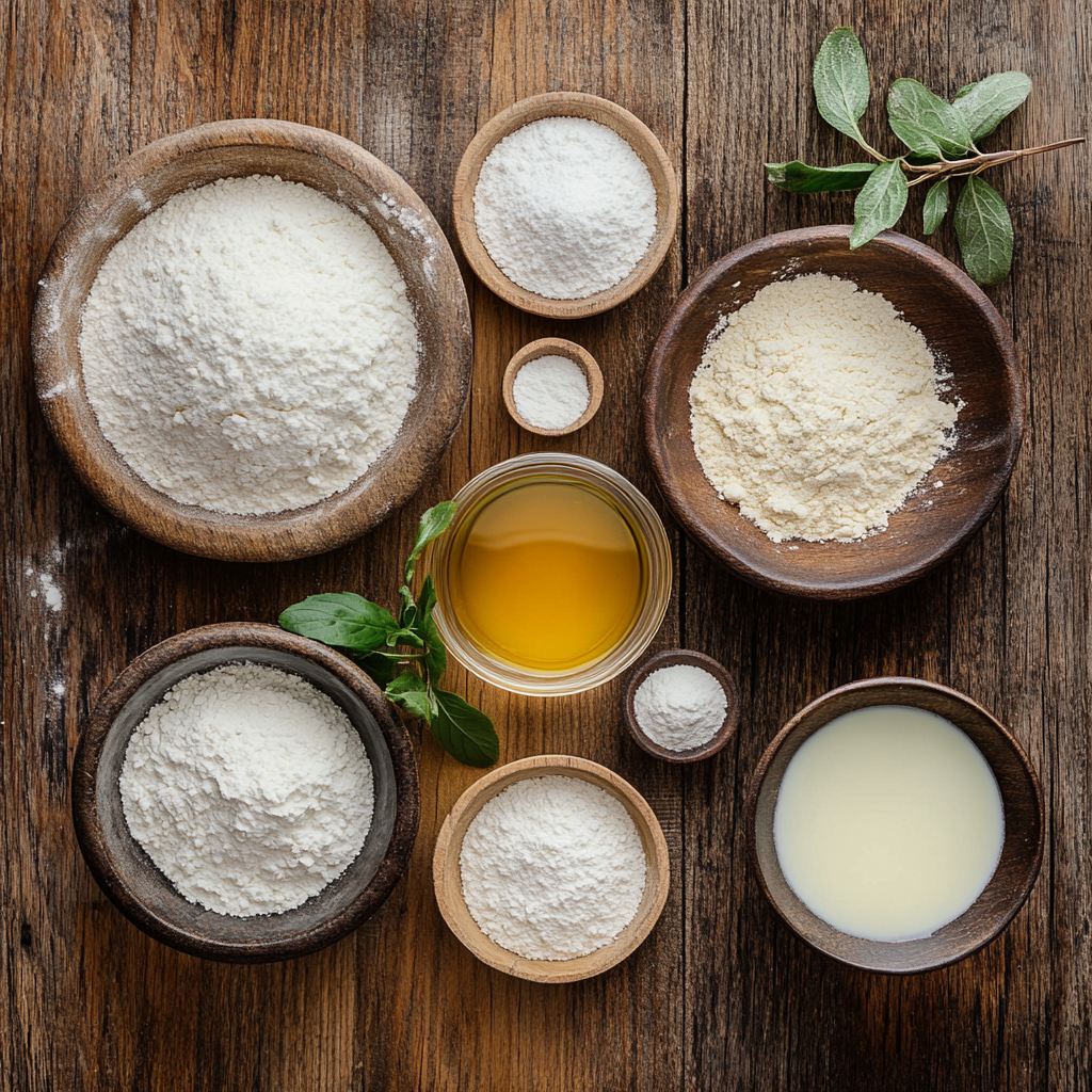 Fluffy Eggless Pancakes ingredients