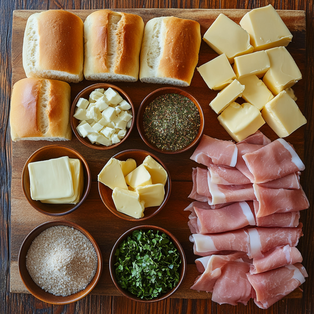 Hawaiian Roll Sliders ingredients