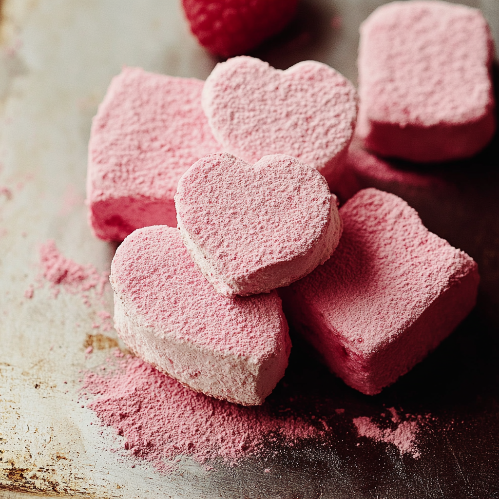 Homemade Raspberry Marshmallows