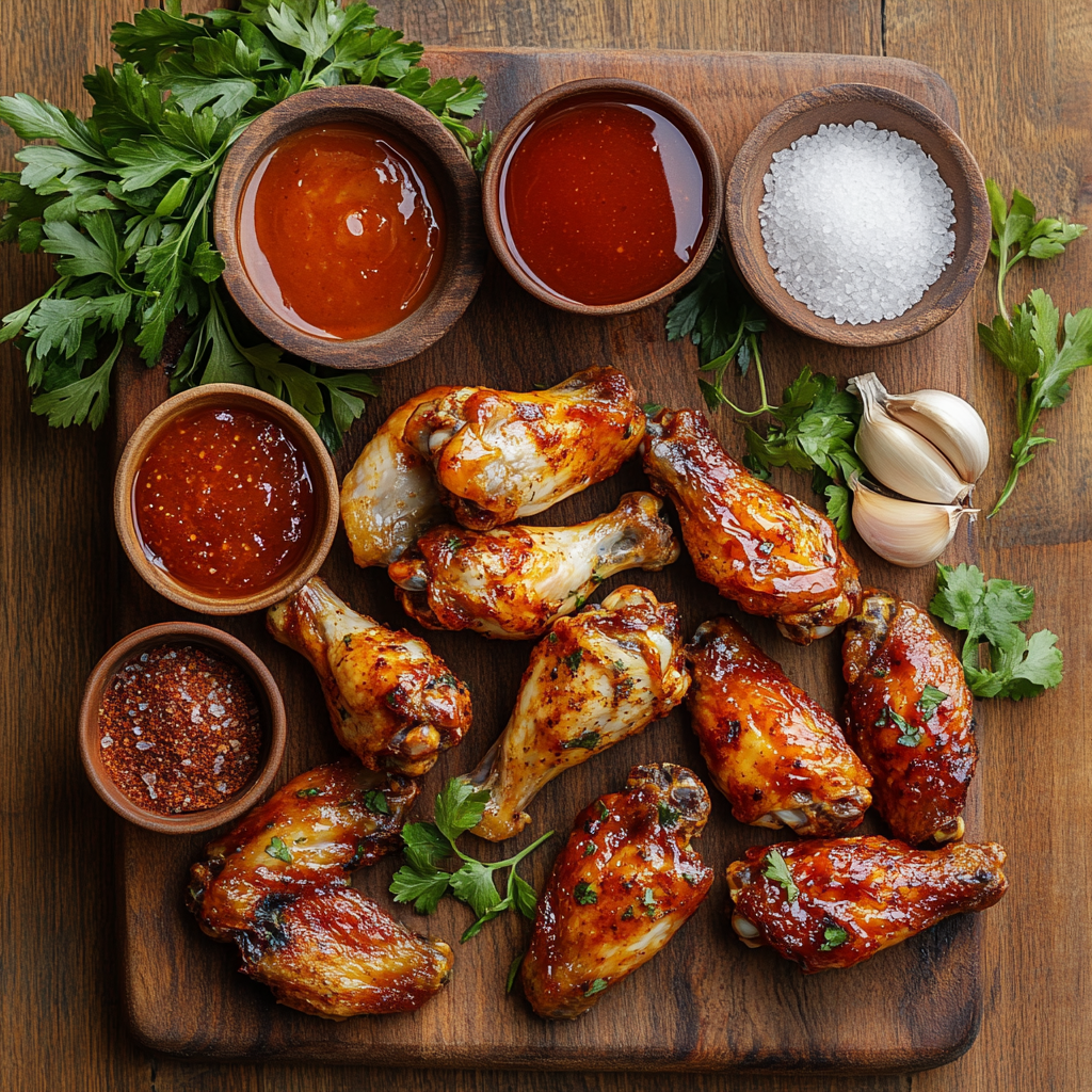 Honey BBQ Chicken Wings ingredients