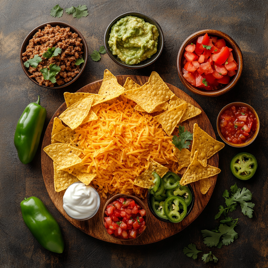 Loaded Nachos ingredients
