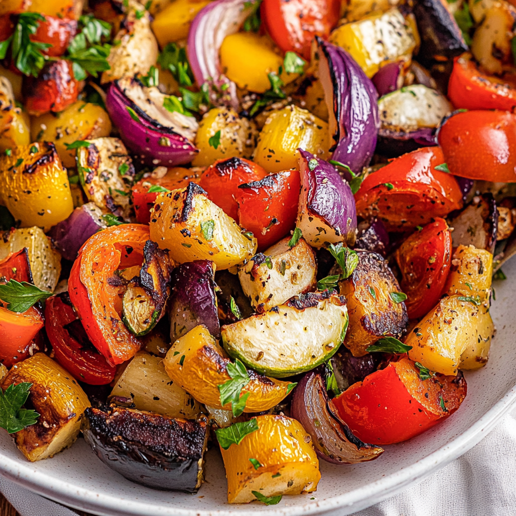 Mediterranean Roasted Vegetables Salad