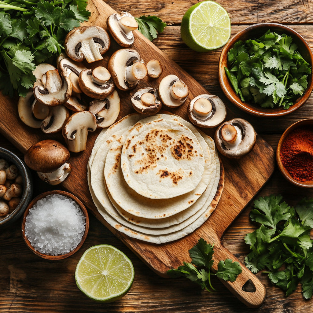 Mushroom Tacos ingredients