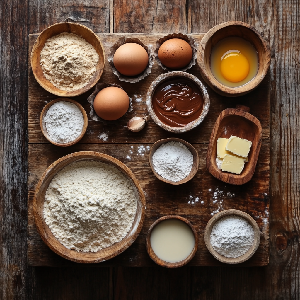 Nutella Crepes ingredients