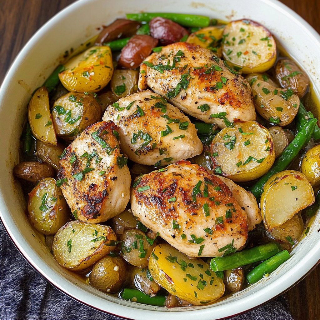 One Pan Garlic Chicken