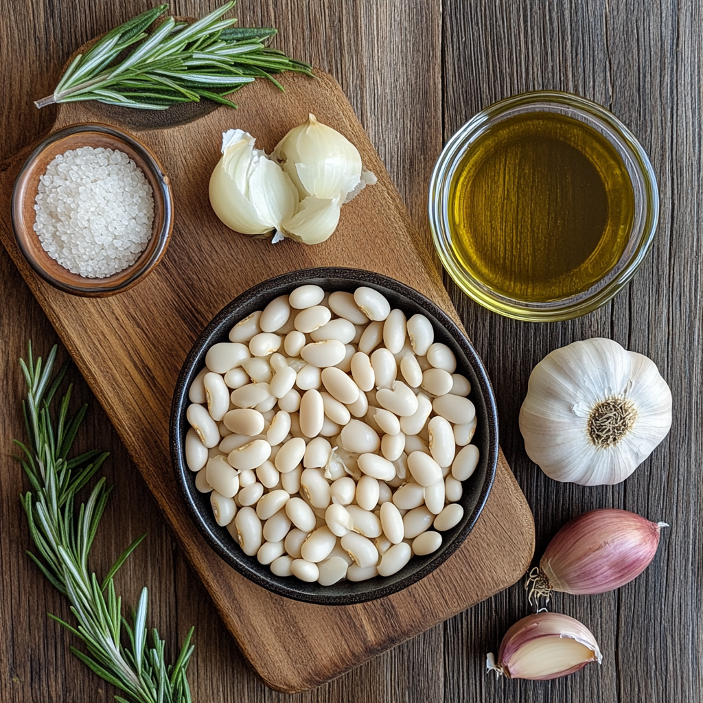 Rosemary Roasted Garlic Bean Soup ingredients