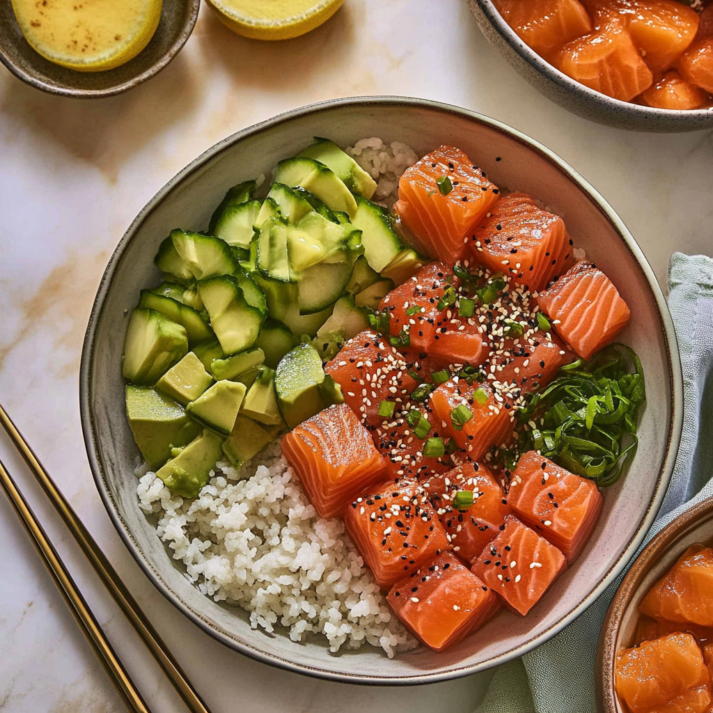 Salmon Poke Bowls