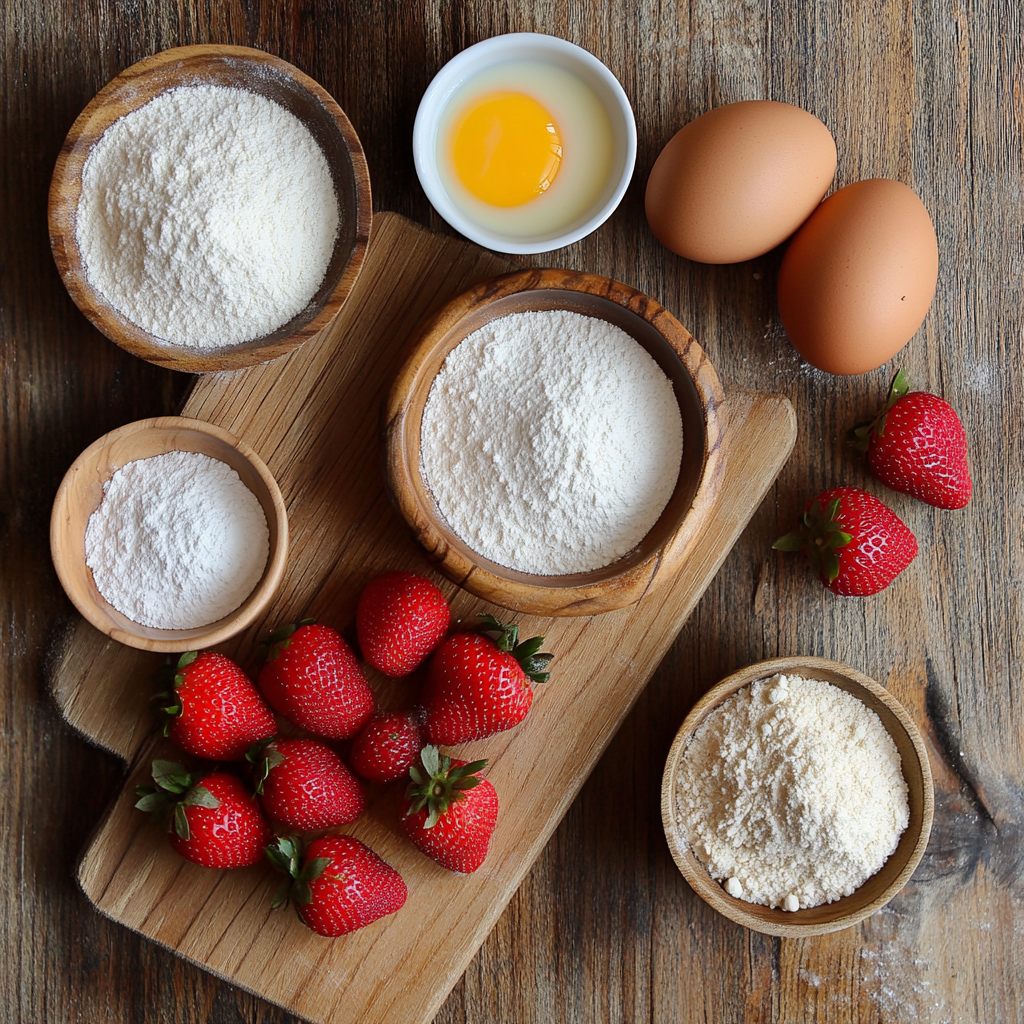 Strawberry Cupcakes ingredients