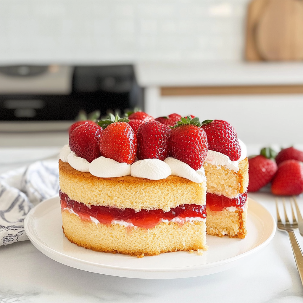Strawberry Shortcake Cake