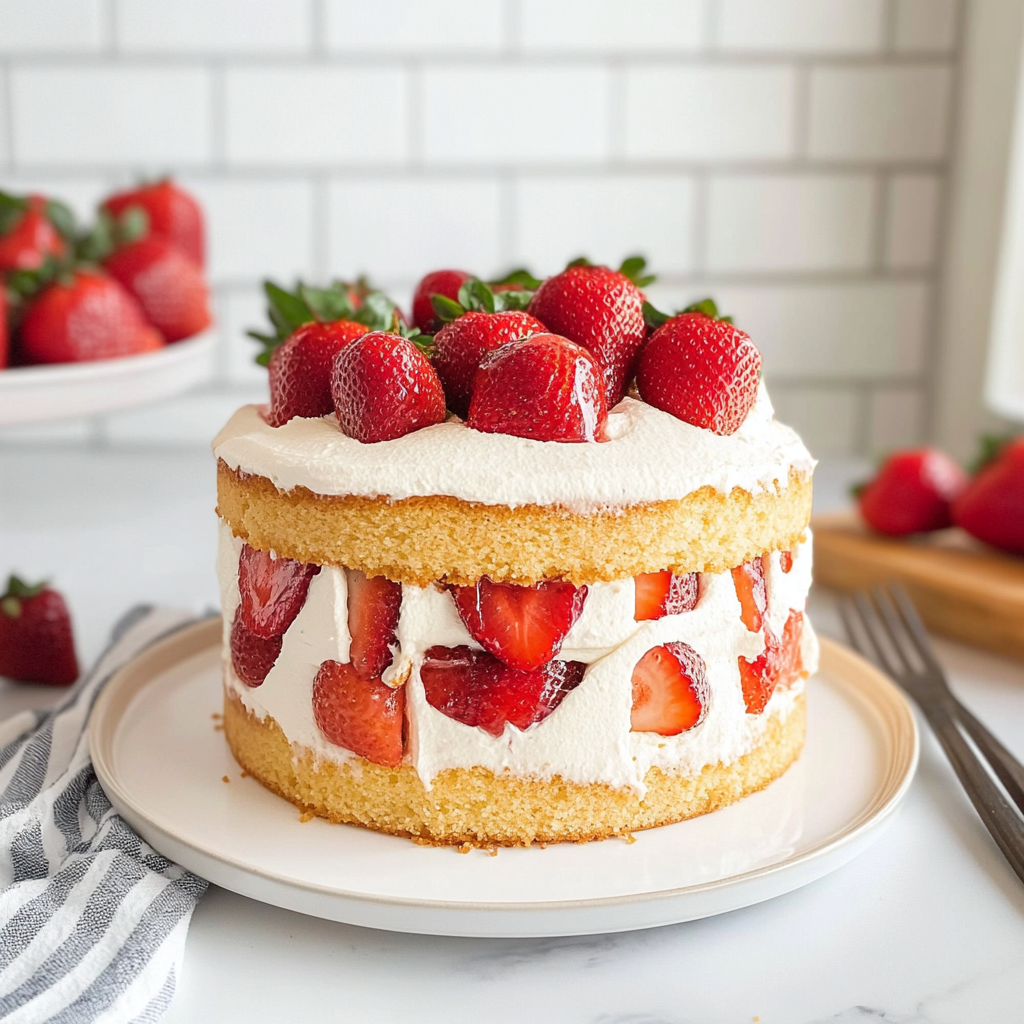 Strawberry Shortcake Cake