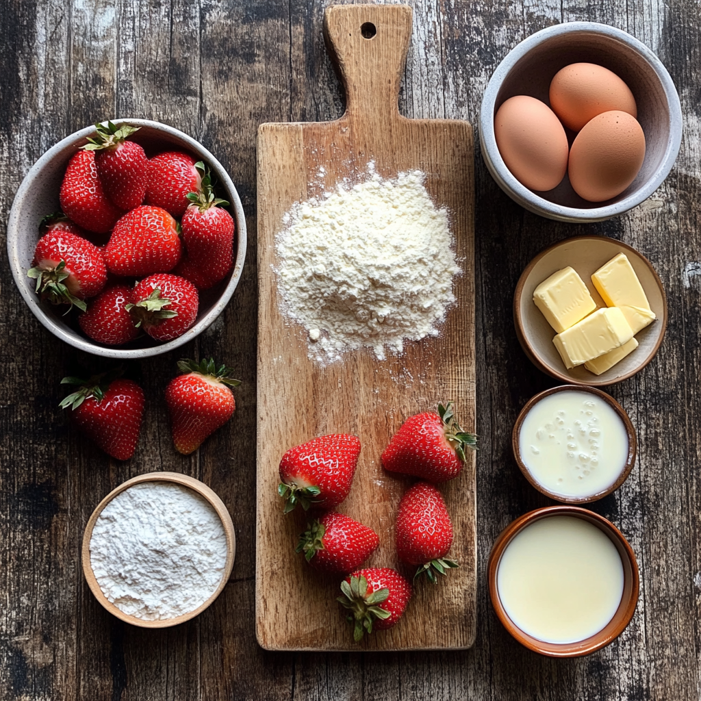Strawberry Shortcake Cake ingredients