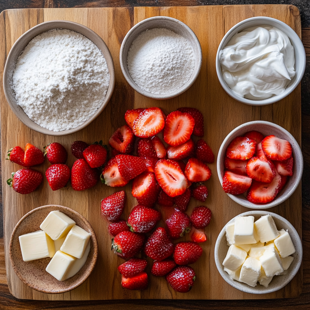 Strawberry Shortcake ingredients