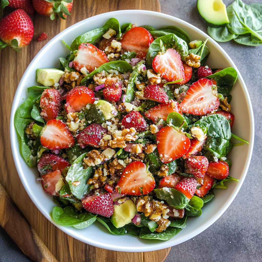 Strawberry Spinach Salad