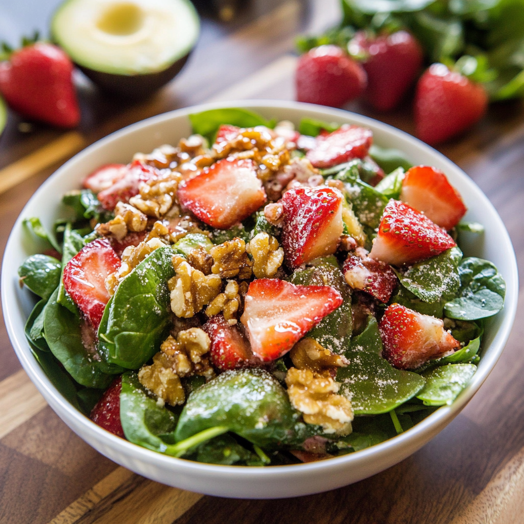 Strawberry Spinach Salad