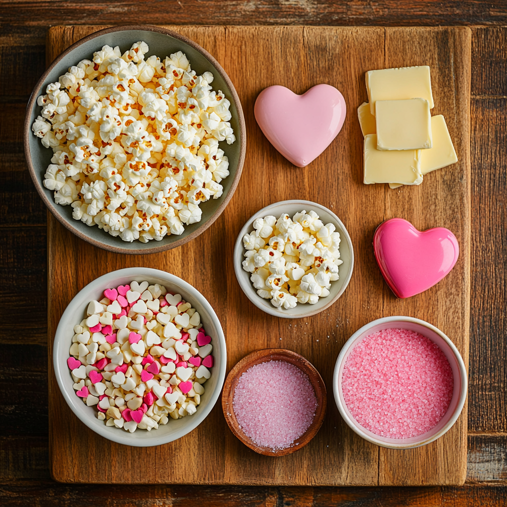 Valentine Popcorn ingredients