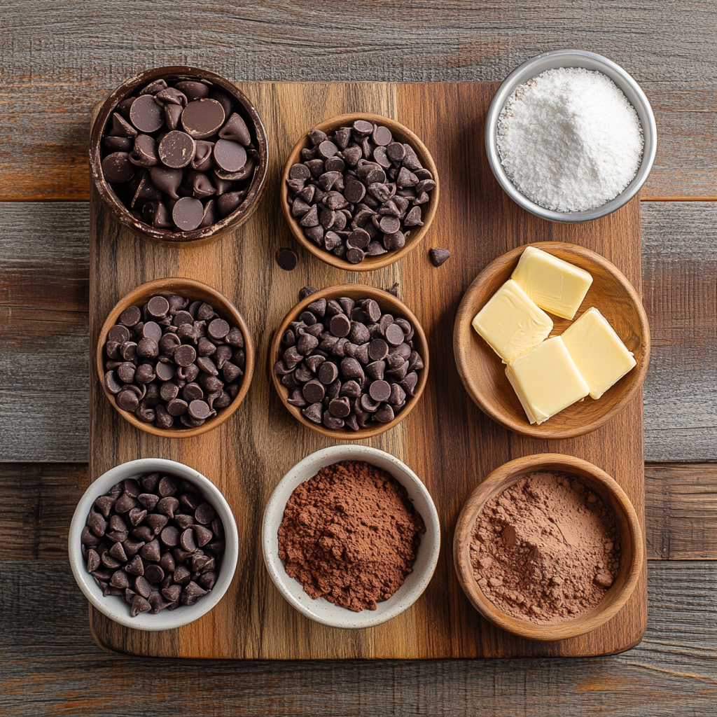 Valentine’s Day Fudge ingredients