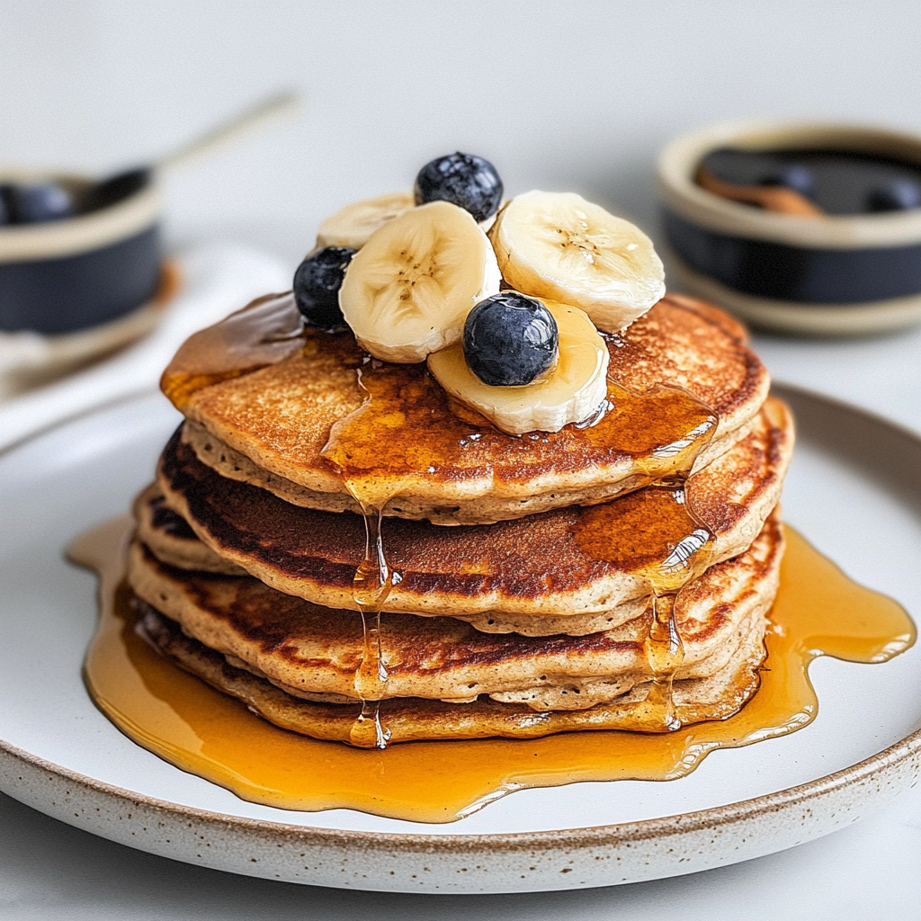 Vegan Banana Blender Pancakes