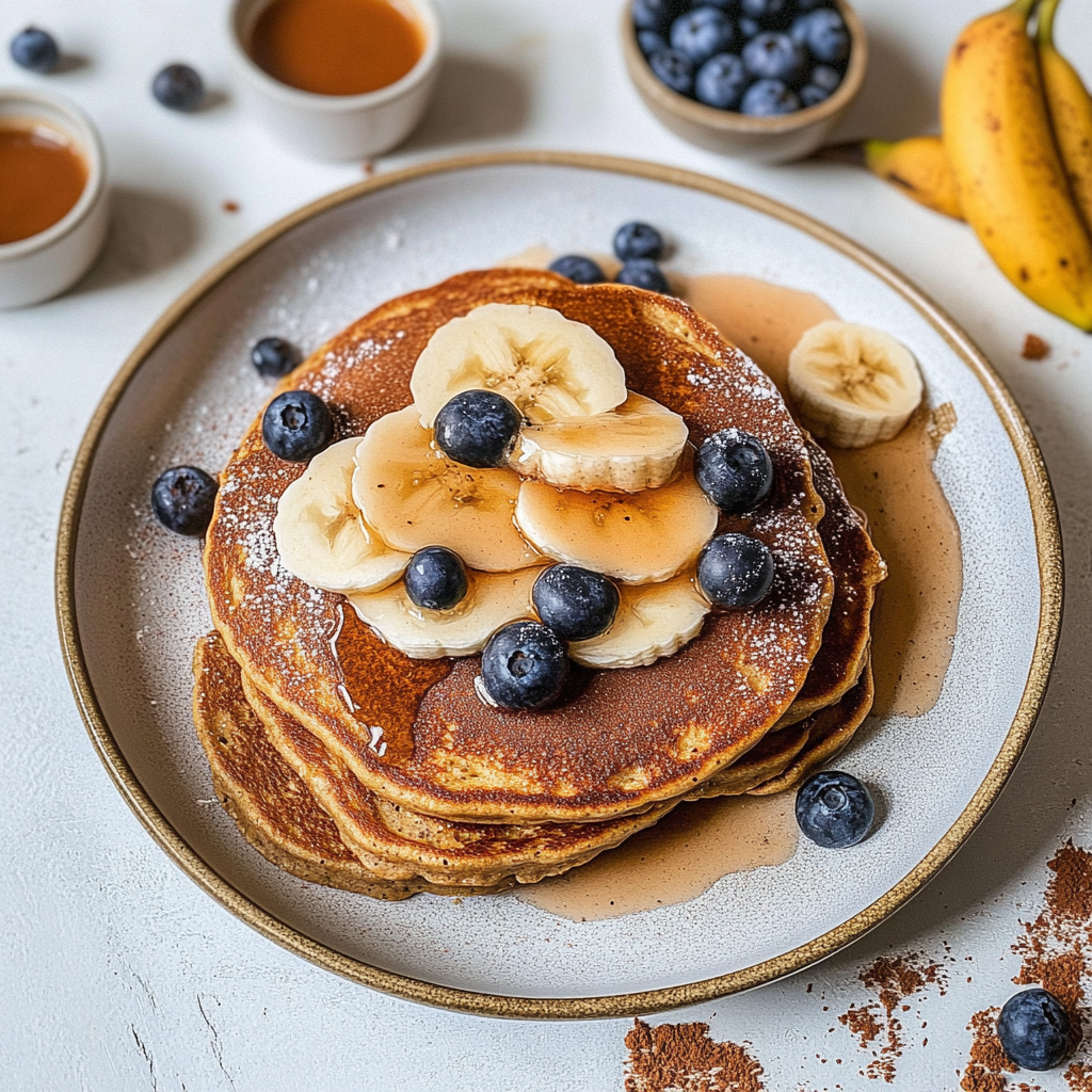 Vegan Banana Blender Pancakes
