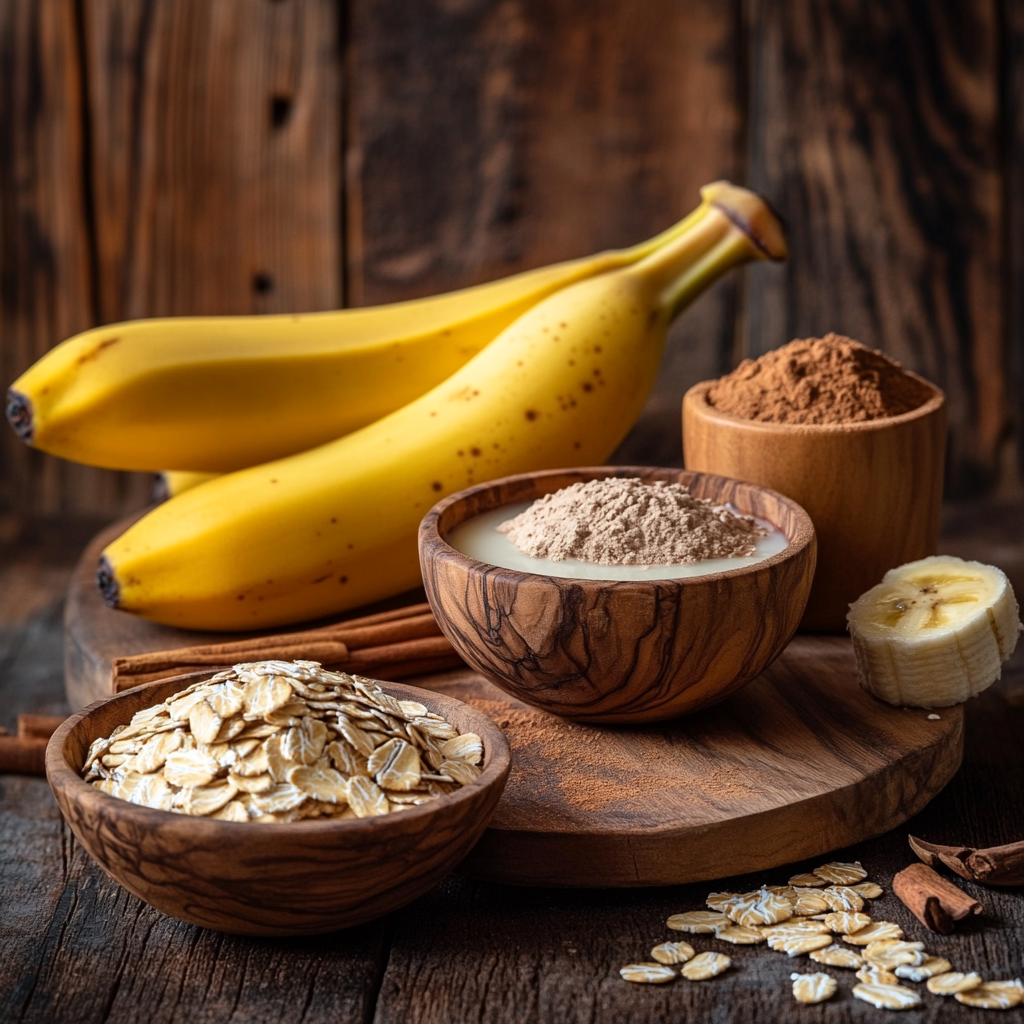 Vegan Banana Blender Pancakes ingredients