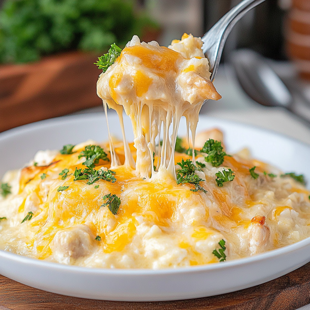 cheesy chicken and rice