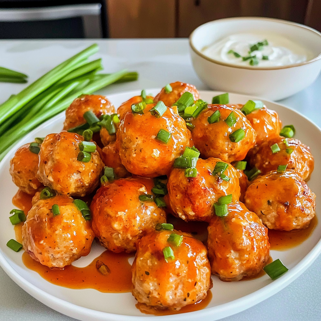 Buffalo Chicken Meatballs