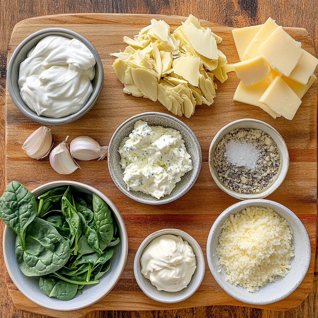 spinach and artichoke dip ingredients