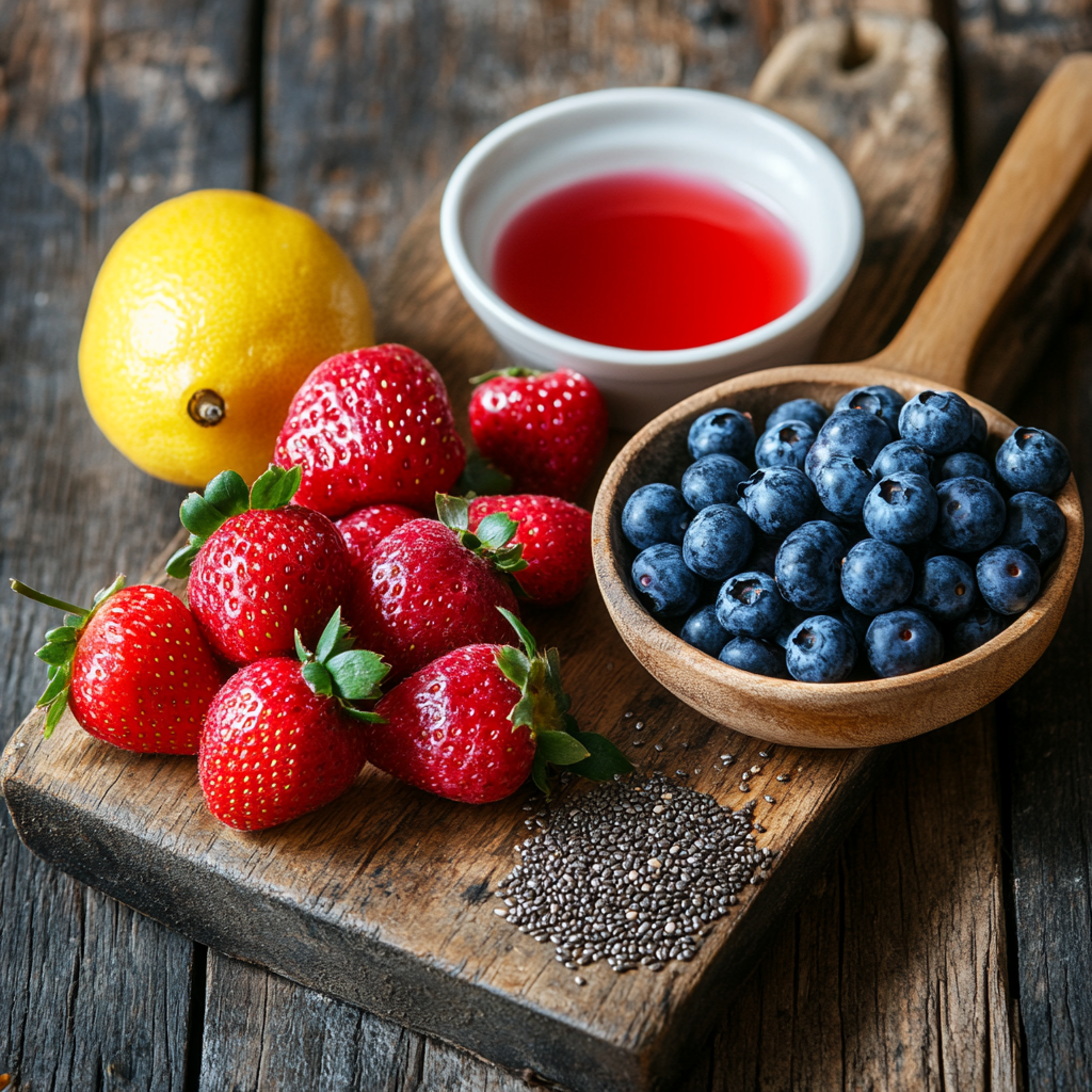 Berry Chia Seed Jam ingredients