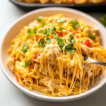 Cheesy Chicken Spaghetti Casserole