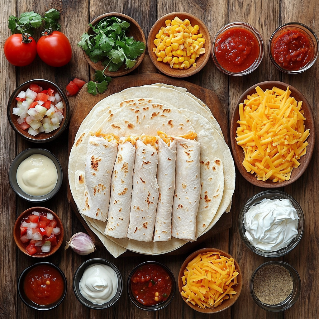 Chicken Chimichangas ingredients