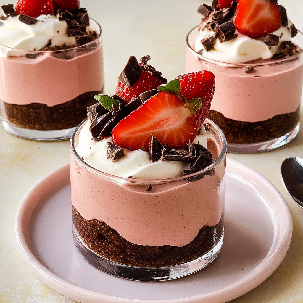 Chocolate-Covered Strawberry Mousse