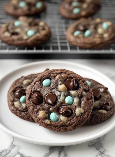 Chocolate Mint Chip Cookies