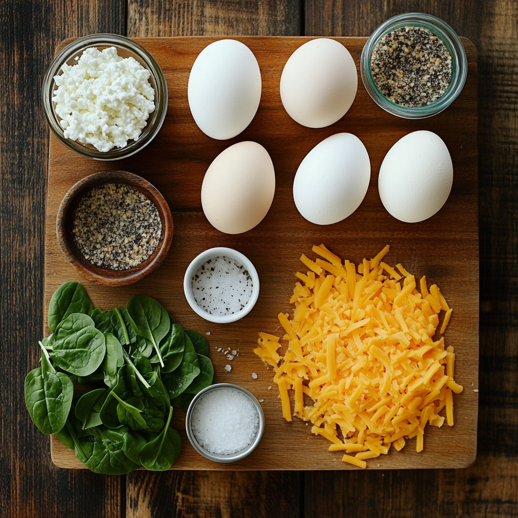 Cottage Cheese Egg Bites ingredients