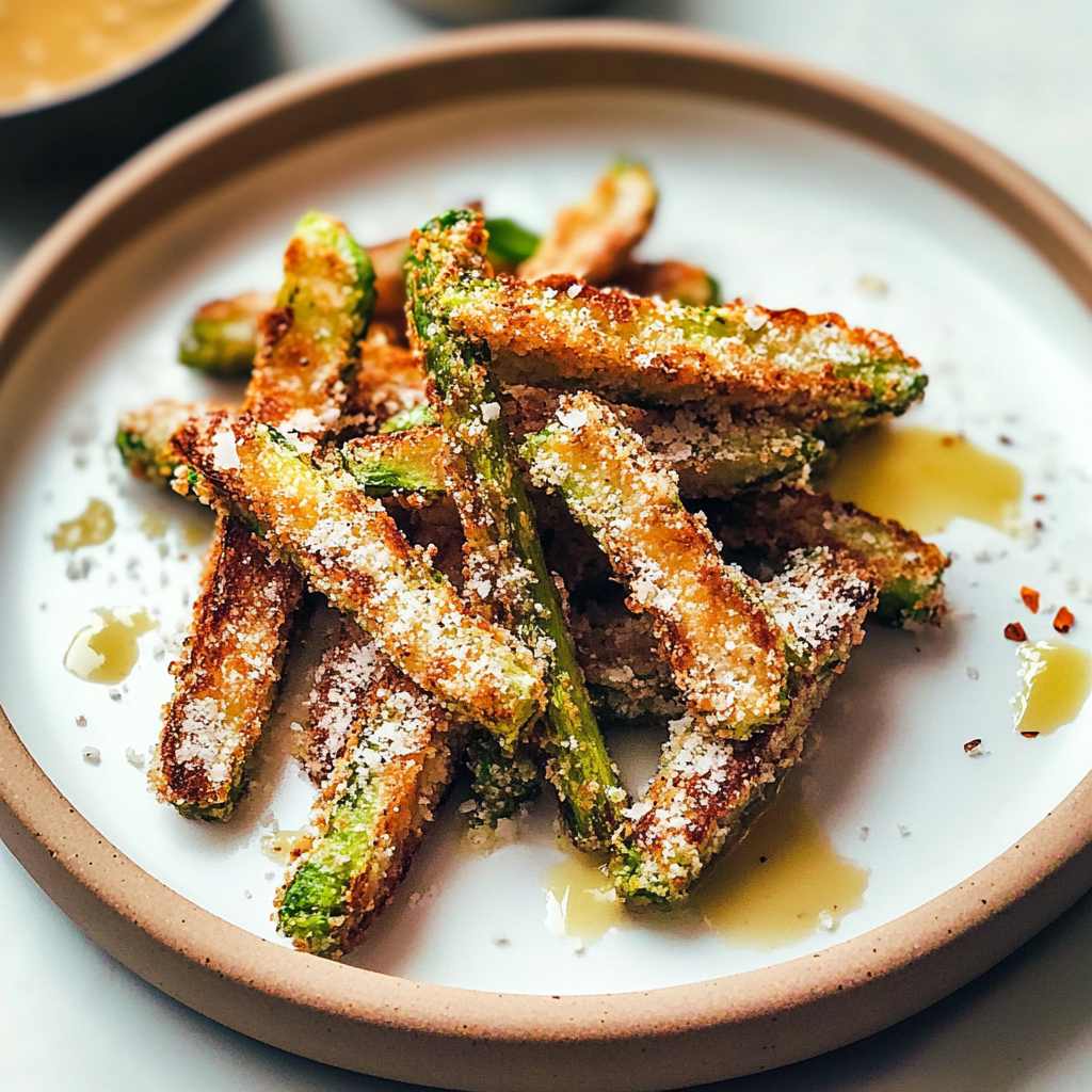 Crispy Parmesan Broccoli Stem Fries