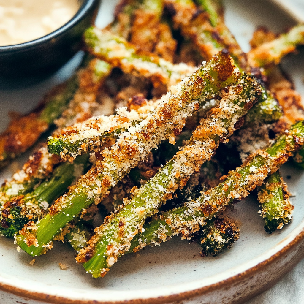 Crispy Parmesan Broccoli Stem Fries