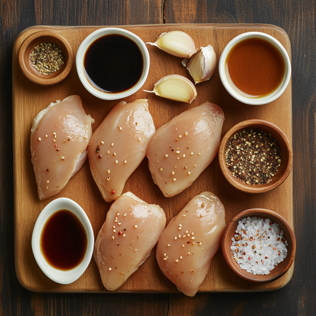 Crockpot Chicken and Gravy ingredients