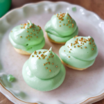Green Meringue Medallions