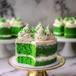 Green Velvet Cake And Cupcakes