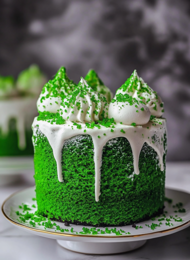 Green Velvet Cake And Cupcakes