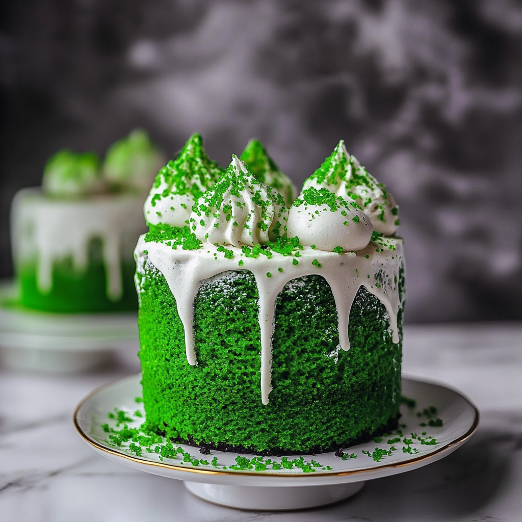 Green Velvet Cake And Cupcakes