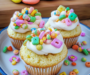 Lucky Charms Cereal Milk Confetti Cupcakes