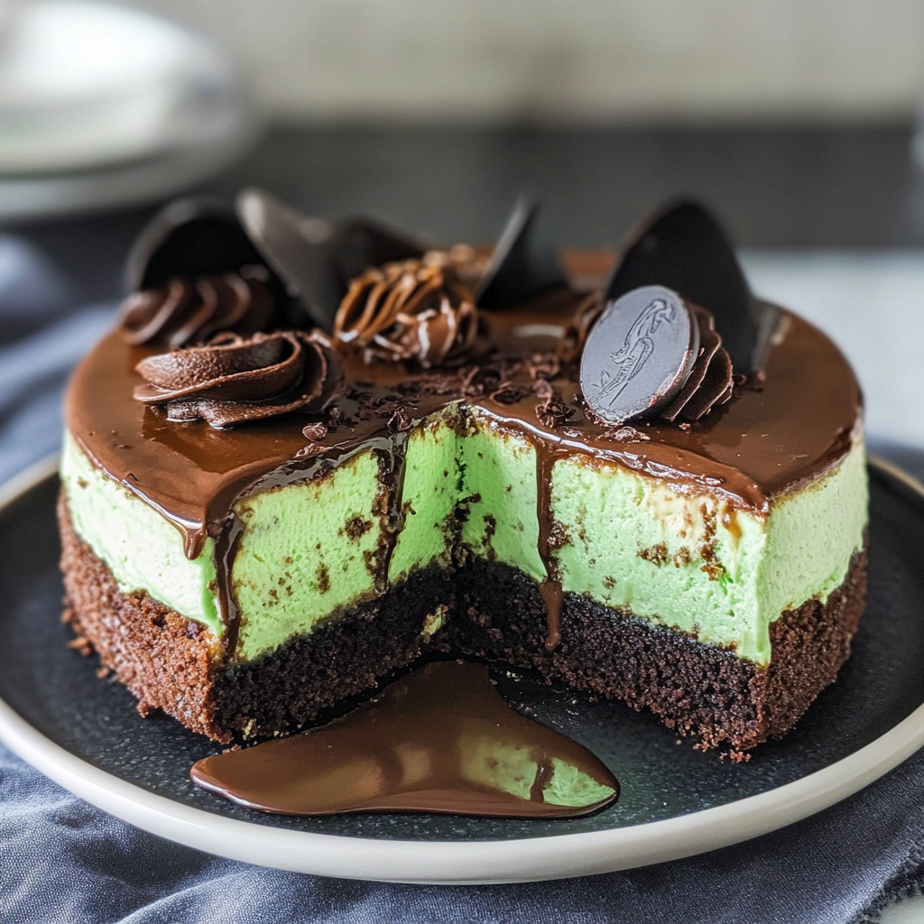 Mint Chocolate Cheesecake